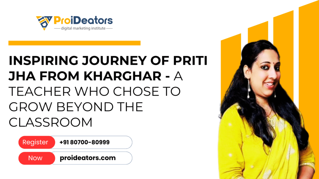 Inspiring Journey of Priti Jha from Kharghar A Teacher Who Chose to Grow Beyond the Classroom