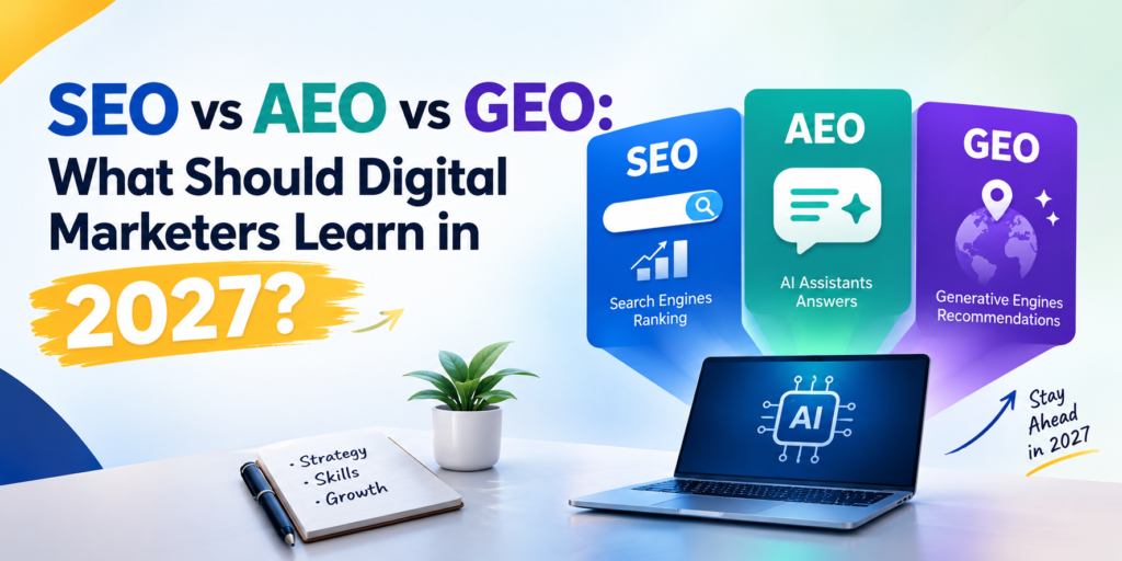 SEO vs AEO vs GEO: What Should Digital Marketers Learn in 2027